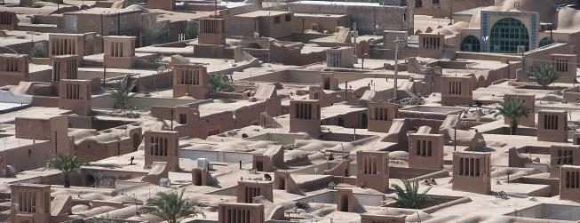 چوپانان .تاریخ بیابانک .نمای بادگیرها.فاضل