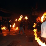 زنجیر آتشی شب عاشورا در بیاضه 